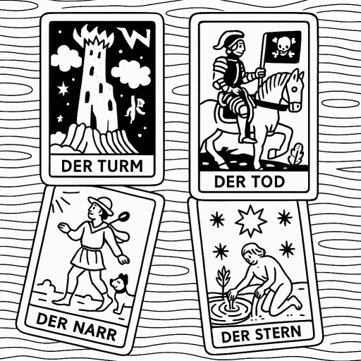 Illustration von Tarotkarten
