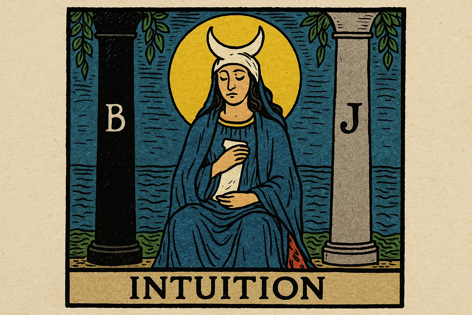 Illustration Intuition im Tarot